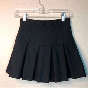 Black tennis skirt